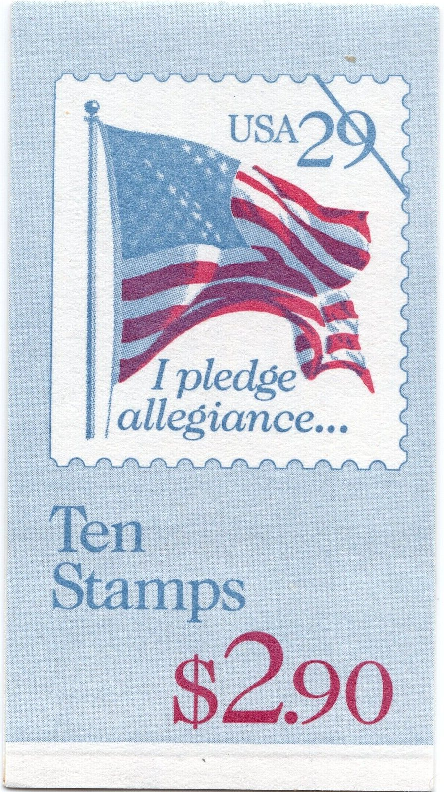 Scott #BK195 (2593a) Pledge Allegiance Stamp Booklet of 10 Stamps - MNH