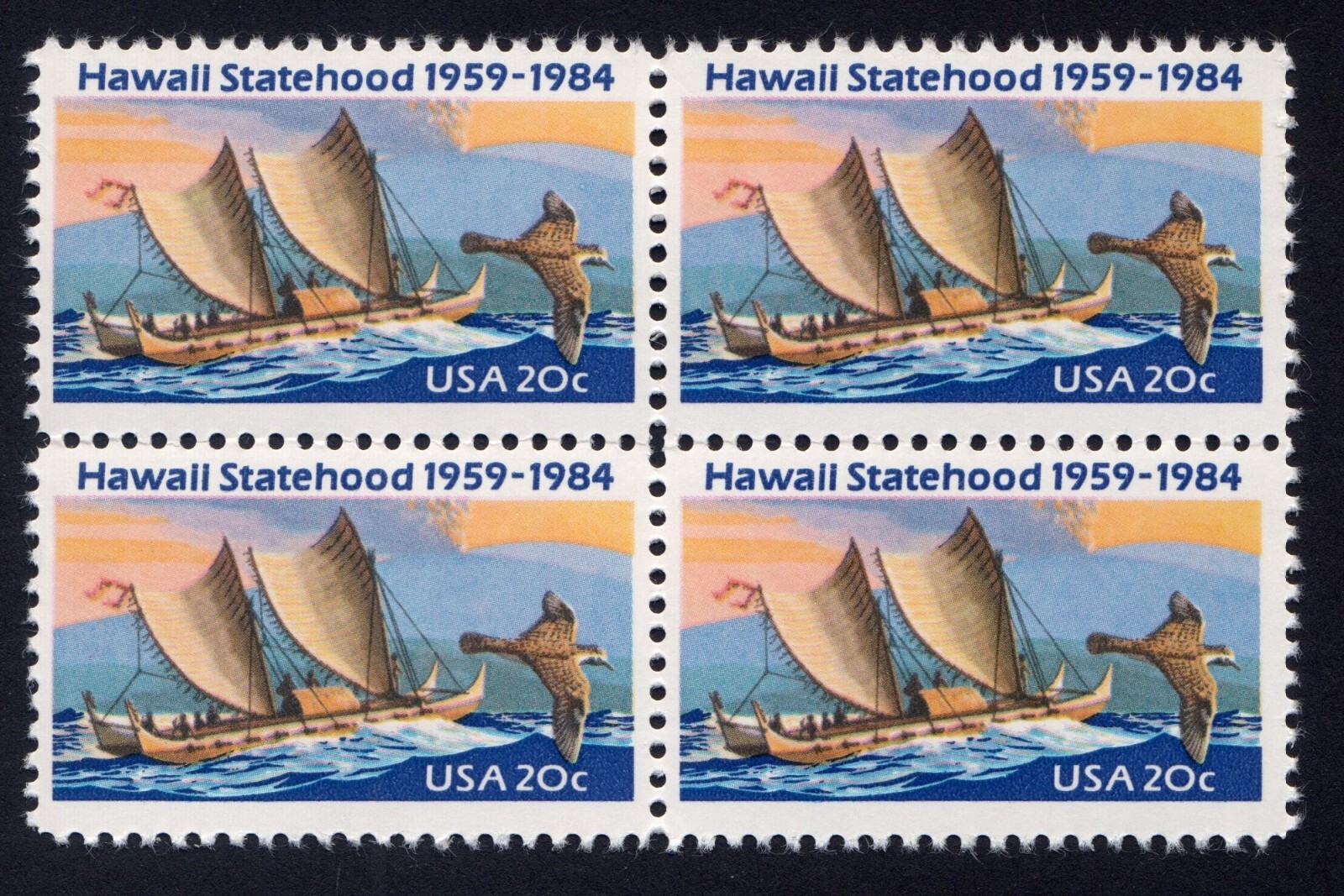 Scott #2080 Hawaii Block of 4 Stamps - MNH