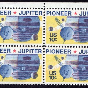 Scott #1556 Pioneer (Jupiter & Saturn) Block of 4 Stamps - MNH