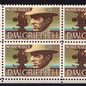 Scott #1555 DW Griffith Zip Block of 4 Stamps - MNH