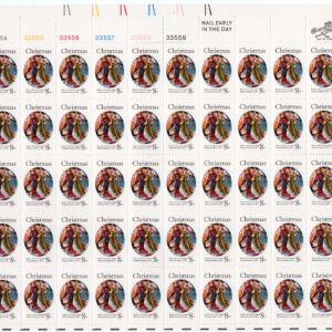 Scott #1471 St. Lucy Dancing Violin Sheet of 50 Stamps - MNH Color Lines