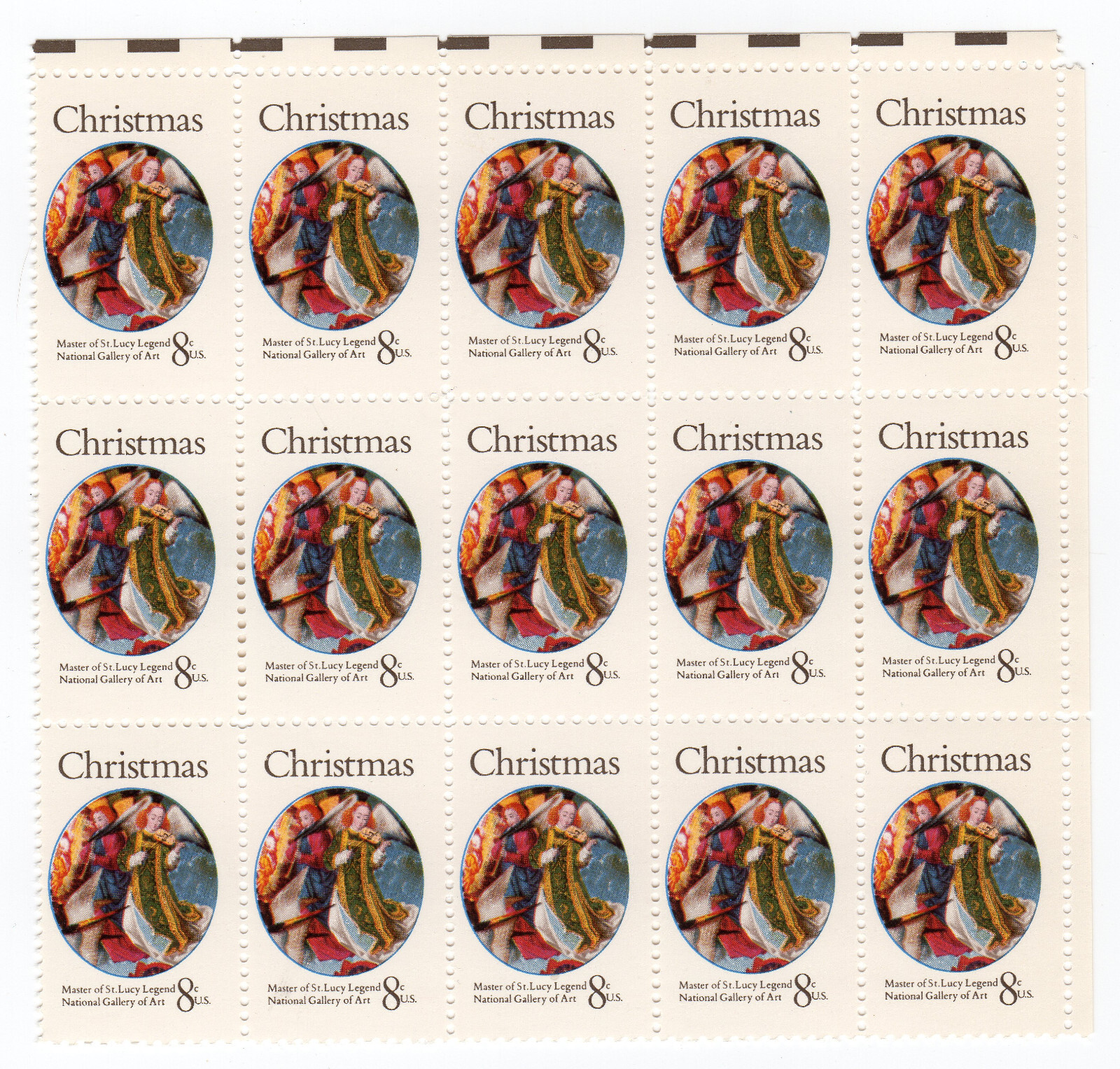 Scott #1471 St. Lucy Violin Dancing Block of 15 Stamps - MNH