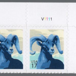 Scott #4138 Bighorn Sheep Plate # Pair of Stamps - MNH