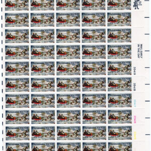 Scott #1551 Currier and Ives Sleigh Ride Sheet of 50 Stamps - MNH #2