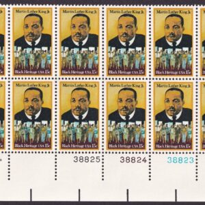 Scott #1771 Martin Luther King, Jr Plate Block of 20 Stamps - MNH LR