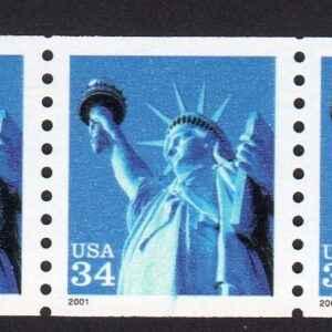 Scott #3476 Statue of Liberty Coil of 5 Stamps - MNH