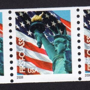 Scott #3967 Statue of Liberty Coil (Strip) of 5 Stamps - MNH