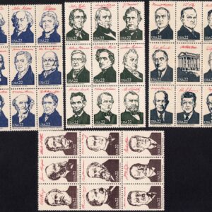 Scott #2216-2219 Ameripex 1986 Presidents (4) Block of 9 stamps - MNH
