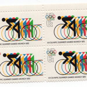 Scott #1460 Bicycling Block of 4 Stamps - MNH