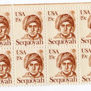 Scott #1859 Sequoyah Block of 12 Stamps - MNH