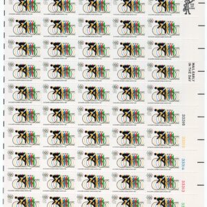 Scott #1460 Olympic Bicycling Sheet of 50 Stamps - MNH