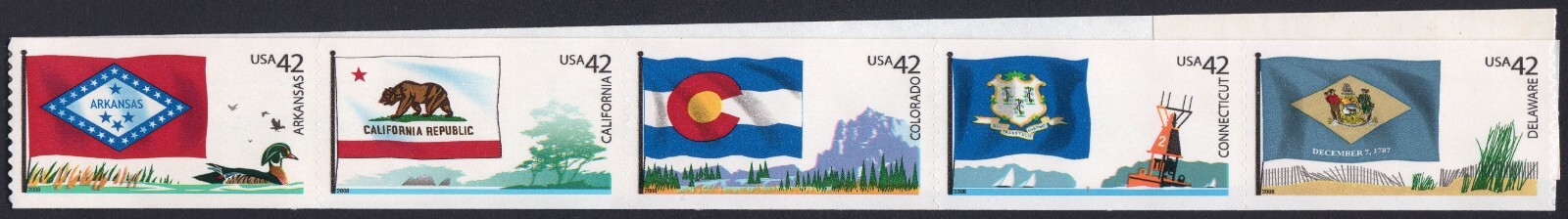 Scott #4292b Flags of Our Nation Plate # Coil (PNC) of 10 Stamps - MNH