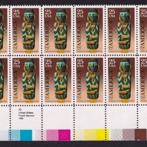 Scott #2426 pre-Columbian America Southwest Plate Block of 20 Stamps - MNH LR