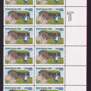 Scott #2416 North Dakota Plate Block of 20 Stamps - MNH LR