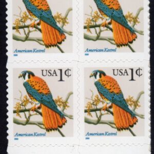 Scott #3031A 2000 American Kestrel Block of 4 Stamps - MNH