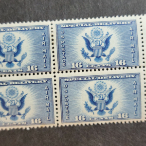 Scott #CE1 Airmail Special Delivery Block of 4 Stamps - MNH