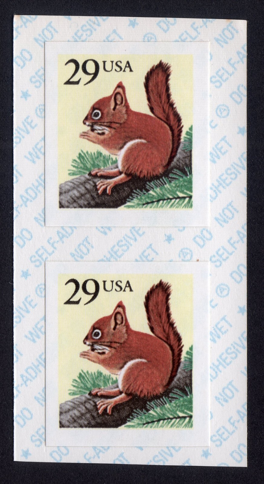 Scott #2489v Squirrel Coil Pair of Stamps - MNH