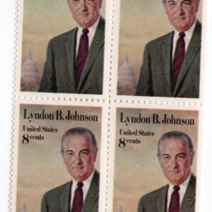 Scott #1503 Lyndon B. Johnson Block of 4 Stamps - MNH