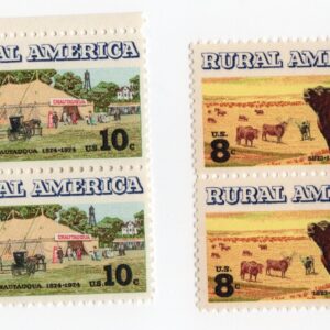 Scott #1504-1505 Rural America Block of 4 Stamps - MNH