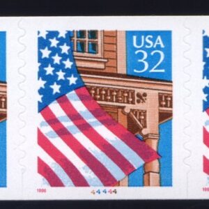 Scott #2915A Flag Over Porch Plate Number Coil (PNC5) of 5 Stamps - MNH P#44444