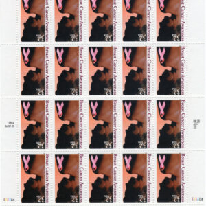 Scott #3081 Breast Cancer Awareness Full Sheet of 20 32¢ Stamps - MNH