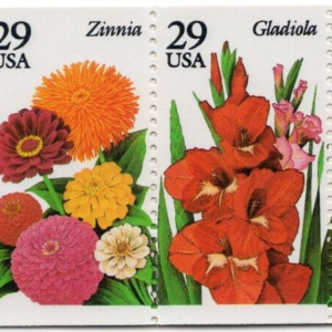 Scott #BK215 (2833a) - Garden Flowers Partial Booklet of 9 Stamps - MNH