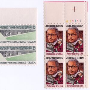 Scott #2109-2110-2137 Vietnam Kern Bethune Plate Block of 4 Stamps MNH