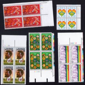 Scott #2247-2248-2249-2251-2275 Love Girl Scouts Plate Block of 4 Stamps - MNH