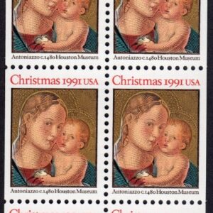 Scott #2578a Madonna (Antoniazzo) Booklet Pane of 10 Stamps - MNH