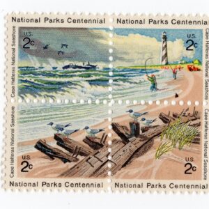 Scott #1451a (1448-51) Cape Hatteras (OBX) Block of 4 Stamps - MNH