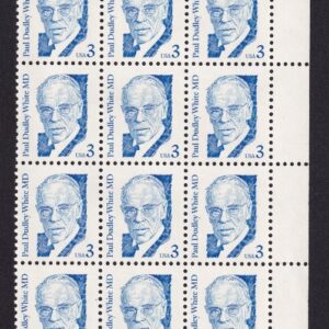 Scott #2170 Dr. Paul Dudley White Cardiologist Plate Block of 30 Stamps MNH P#3