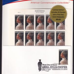 Scott #4408 Anna Julia Cooper (Black Heritage) Sheet of 20 Stamps & FDC - Sealed