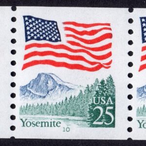 Scott #2280a Flag Over Yosemite Plate # Coil (PNC3) of 3 Stamps - MNH P#10