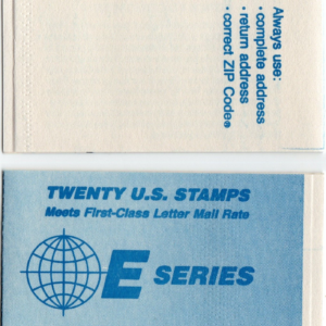 Scott #BK157 (2282a) 25¢ Earth (Globe) E Series Booklet of 20 Stamps - MNH