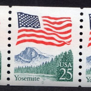 Scott #2280a Flag Over Yosemite Plate # Coil (PNC3) of 3 Stamps - MNH P#9