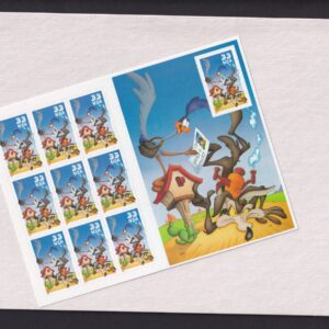 Scott #3391 Road Runner & Wile E. Coyote Sheet of 10 Stamps - Sealed White