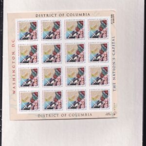 Scott #3813 District of Columbia Sheet of 16 Stamps - Sealed