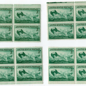 Scott #936 Coast Guard Matched Set of Plate Blocks - MNH P#23334