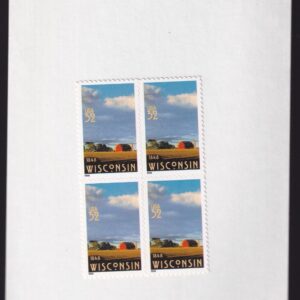 Scott #3206 Wisconsin Block of 4 32¢ Stamps - Sealed White