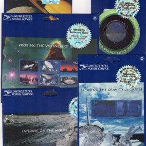 Scott #3409 3410 3411 3412 3413 Space Achievements (5) Sheets - Sealed Silver