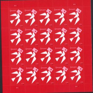 Scott #5826 Love Bird Envelope Sheet of 20 Forever Stamps - MNH UV