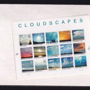 Scott #3878 Cloudscapes Sheet of 15 Stamps - Sealed White