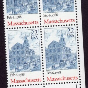 Scott #2341 Massachusetts Plate Block of 4 Stamps - MNH