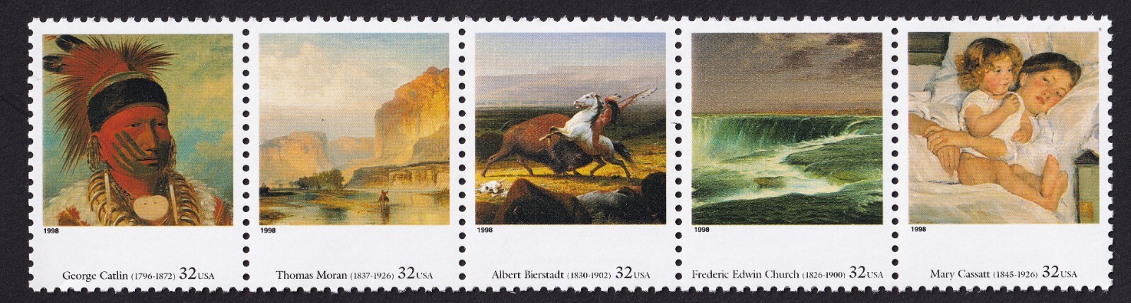 Scott #3236(k-o) American Art Strip Of 5 Stamps - MNH