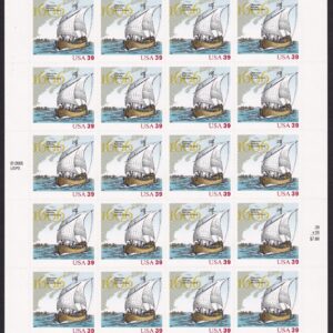 Scott #4073 Samuel de Champlain (French Explorer) Sheet of 20 Stamps - MNH