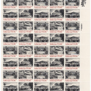 Scott #2022a (2019-22) Architecture Sheet of 40 Stamps - MNH P#6 LR #1