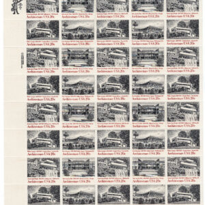 Scott #2022a (2019-22) Architecture (Dulles Airport) Sheet of 40 Stamps MNH P#2