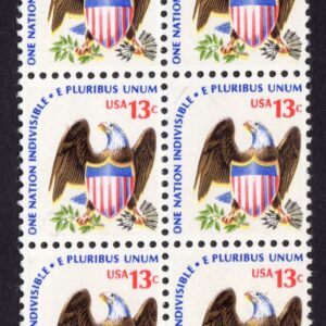 Scott #1596 - Eagle & Shield - Block Of 6 Stamps - MNH