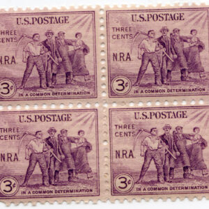 Scott #732 National Recovery Act (New Deal) Blocks of 4 Stamps - MNH