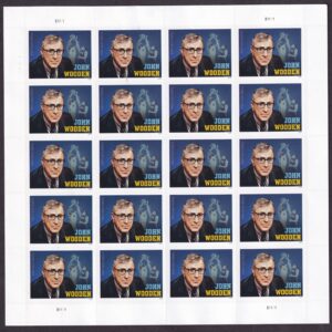 Scott #5833 John Wooden UCLA Sheet of 20 Forever Stamps - MNH UV